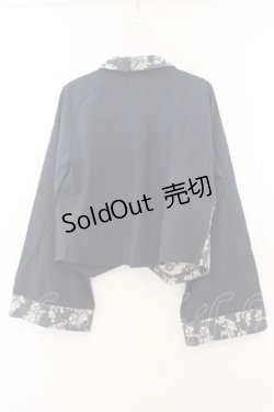 画像3: axes femme / ジャカード×チャイナブラウス F コン O-26-01-24-086-AX-BL-OW-ZT003