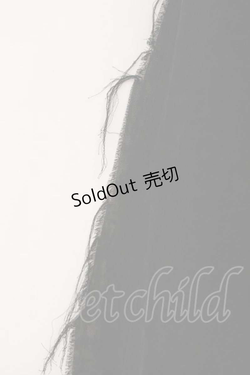 画像3: h.NAOTO / 異素材ランダムスカート  ブラック O-26-01-24-010-HN-SK-IG-OS (3)