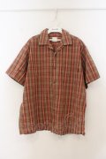 Karl Helmut / 開襟チェックシャツ  ブラウン系 O-26-01-24-092-EL-BL-YM-OS