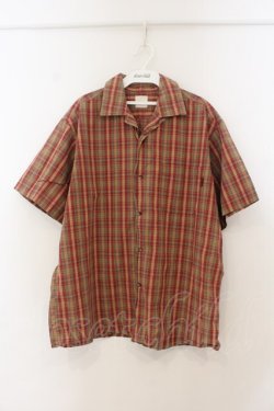 画像1: Karl Helmut / 開襟チェックシャツ  ブラウン系 O-26-01-24-092-EL-BL-YM-OS