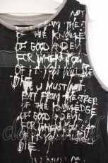 画像2: h.ANARCHY / レイヤードダメージタンク  ブラック×グレー O-26-01-24-014-HN-TO-IG-OS (2)