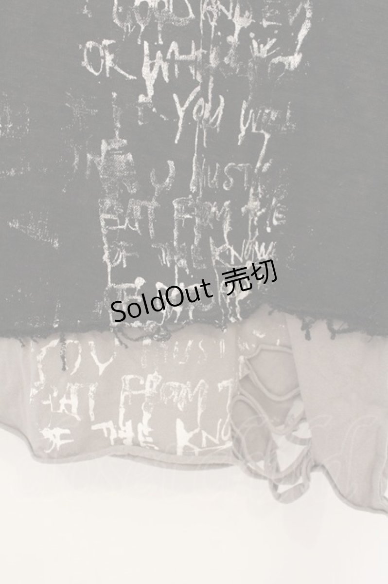 画像3: h.ANARCHY / レイヤードダメージタンク  ブラック×グレー O-26-01-24-014-HN-TO-IG-OS (3)