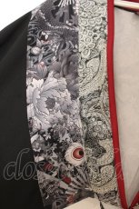 画像2: Qutie Frash / 着物ショートカーデ  ブラック×レッド O-26-01-24-015-QU-TO-IG-OS (2)
