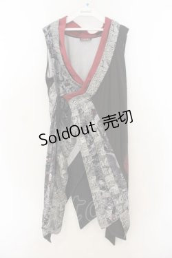 画像1: Qutie Frash / インナーチュニック  ブラック×シルバー×レッド O-26-01-24-016-QU-TO-IG-OS