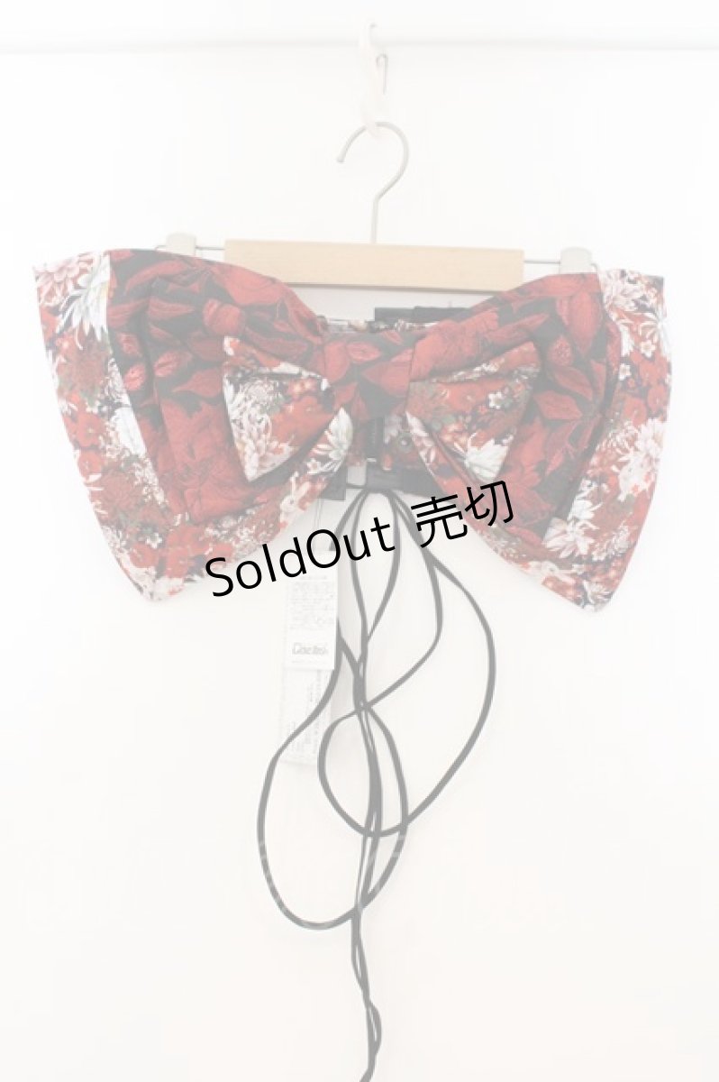 画像1: Qutie Frash / リボン帯コルセット  レッド×ブラック O-26-01-24-017-QU-TO-IG-OS (1)