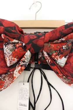 画像3: Qutie Frash / リボン帯コルセット  レッド×ブラック O-26-01-24-017-QU-TO-IG-OS