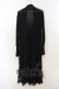 画像2: axes femme / ジレ重ね着風ロングカーデ M ブラック O-26-01-24-002-AX-OP-IG-OS (2)