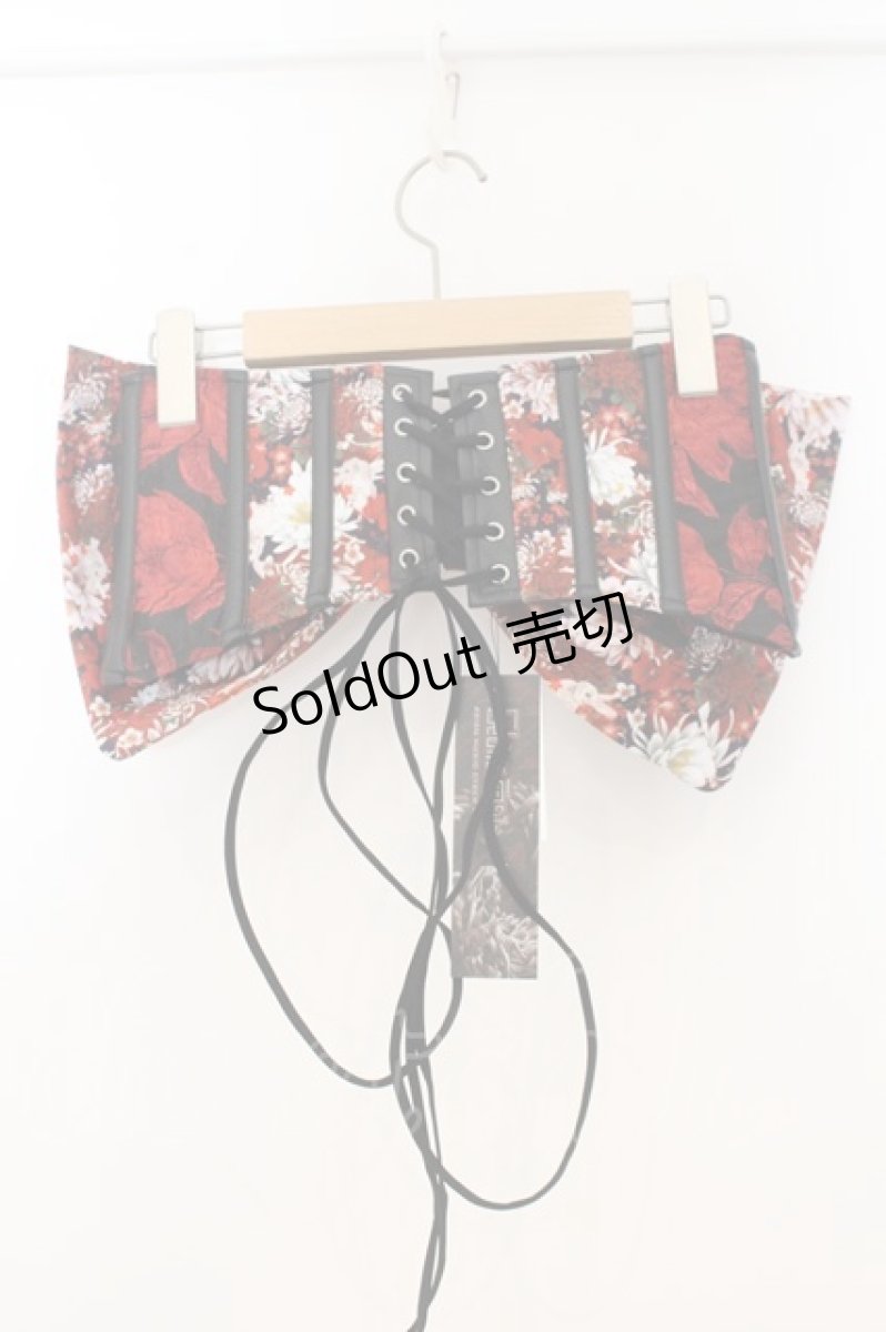 画像4: Qutie Frash / リボン帯コルセット  レッド×ブラック O-26-01-24-017-QU-TO-IG-OS (4)