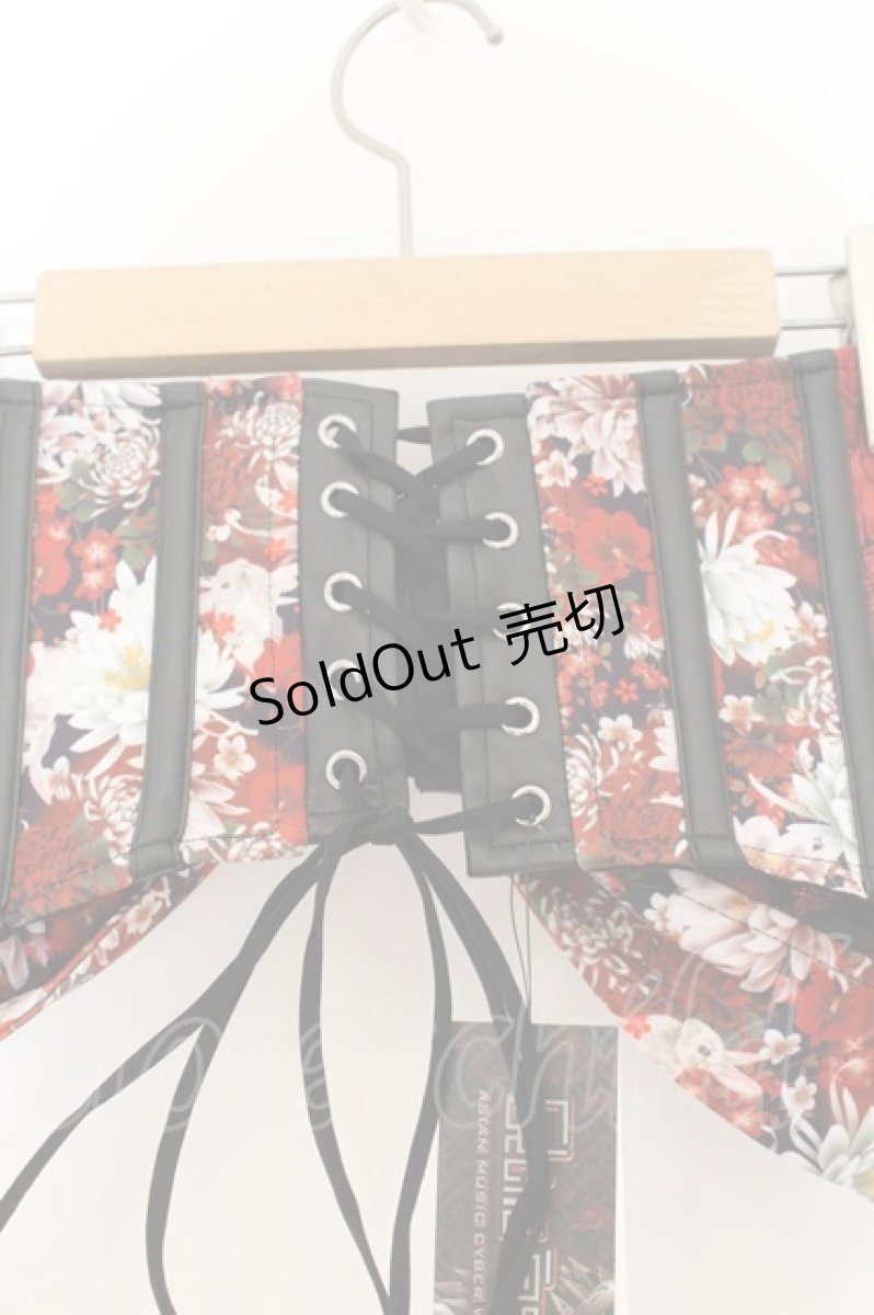 画像5: Qutie Frash / リボン帯コルセット  レッド×ブラック O-26-01-24-017-QU-TO-IG-OS (5)