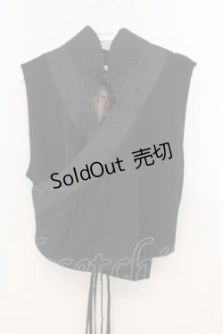 画像1: Qutie Frash / 着物カシュクールインナー  ブラック O-26-01-24-018-QU-TO-OW-OS