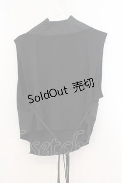 画像4: Qutie Frash / 着物カシュクールインナー  ブラック O-26-01-24-018-QU-TO-OW-OS