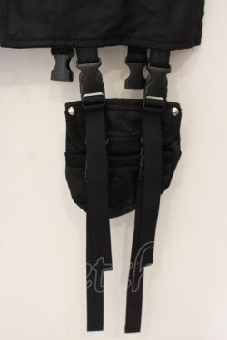 画像3: Qutie Frash / ポーチ付きミリタリーベスト  ブラック O-26-01-24-022-QU-TO-OW-OS