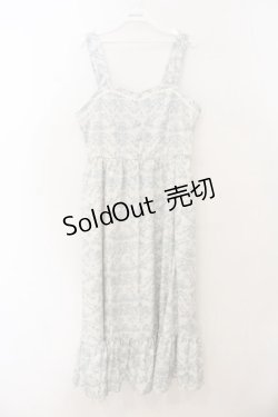 画像1: m petit by misako / MSKトワルドジュイジャンパースカート LL オフ×サックス O-26-01-24-025-LO-SK-IG-OS