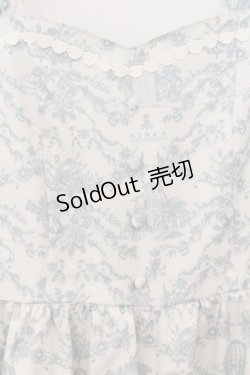 画像2: m petit by misako / MSKトワルドジュイジャンパースカート LL オフ×サックス O-26-01-24-025-LO-SK-IG-OS