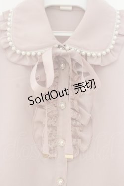 画像2: Secret Honey / パール襟フリルレース長袖ブラウス 2 ピンク O-26-01-24-028-CA-BL-OW-OS