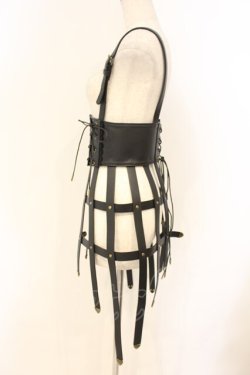 画像3: ATELIER PIERROT / Baroque Cage Corset Harness コルセットハーネス  ブラック O-26-01-26-023-EL-TO-YM-OS