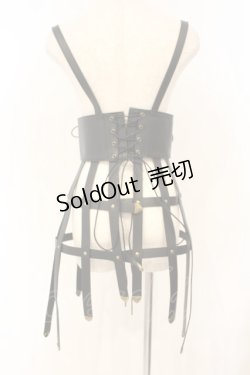 画像4: ATELIER PIERROT / Baroque Cage Corset Harness コルセットハーネス  ブラック O-26-01-26-023-EL-TO-YM-OS