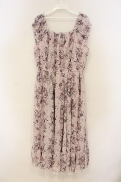 画像3: axes femme / パピヨンローズ柄編上ワンピース F ピンク O-26-01-26-033-AX-OP-OW-OS