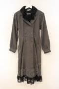 axes femme / レース襟付トレンチコート F グレー O-26-01-26-035-AX-CO-OW-OS