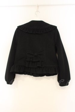 画像3: axes femme kawaii / バックフリルショートコート M クロ O-26-01-26-037-AX-CO-OW-OS