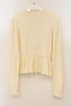 画像3: axes femme / カメオ付ペプラムニット F キナリ O-26-01-26-041-AX-TO-OW-OS