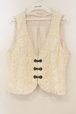 画像1: axes femme / ビットデザインレースベスト M キナリ O-26-01-26-042-AX-TO-OW-OS