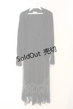 画像1: axes femme / 袖刺繍レースボレロ+ジレ M クロ O-26-01-26-046-AX-TO-OW-ZT0127G