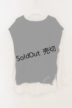 画像3: axes femme / ニットベストアンサンブル M シロ×クロ O-26-01-26-047-AX-TO-OW-OS