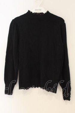 画像1: axes femme / マシンウォッシャプルニット F クロ O-26-01-26-051-AX-TO-OW-OS