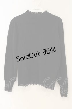 画像1: axes femme / マシンウォッシャプルニット F クロ O-26-01-26-051-AX-TO-OW-ZT0130R