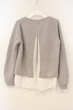 画像2: axes femme / レイヤード風ニット F グレー O-26-01-26-053-AX-TO-OW-OS