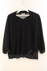 画像1: axes femme / ロングジレセットカーデ【ジレ欠品】 M クロ O-26-01-26-057-AX-TO-OW-ZT601 (1)