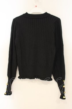 画像2: axes femme / ラメニットトップス M クロ O-26-01-26-058-AX-TO-OW-OS