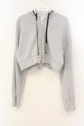 DearMyLove / Wジップクロップドパーカー M グレー O-26-01-26-069-0-TO-IG-OS