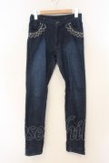axes femme / 裏起毛デニムパギンス M インディゴ O-26-01-26-071-AX-PA-IG-OS
