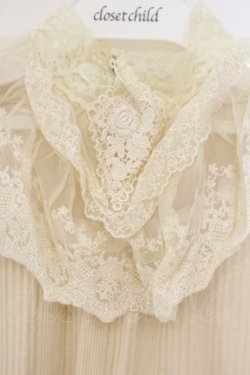 画像2: axes femme / 襟付ベロアカフスプルオーバー M アイボリー O-26-01-26-073-AX-TO-IG-OS