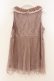 画像2: axes femme / チュールフリルアウタータンク M ピンク O-26-01-26-080-AX-TO-IG-OS (2)