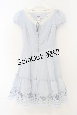 画像1: Secret Honey / ティータイムワンピース（Alice in Wonderland ver.） 2 サックス O-26-01-26-082-CA-OP-OW-OS