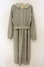 画像2: merry jenny / flowerスカラップカラーワンピース F グリーン O-26-01-26-089-LO-OP-OW-ZT562 (2)