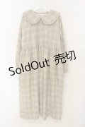merry jenny / bear刺繍チェックワンピース F ベージュ O-26-01-26-091-LO-OP-OW-OS