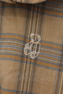 画像2: merry jenny / bear刺繍チェックワンピース F ベージュ O-26-01-26-091-LO-OP-OW-OS