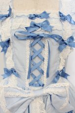 画像2: BABY,THE STARS SHINE BRIGHT / Ribbon ribbon blooms ジャンパースカート  サックス O-26-01-26-012-BA-OP-OW-OS (2)