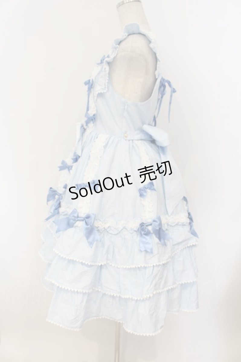 画像4: BABY,THE STARS SHINE BRIGHT / Ribbon ribbon blooms ジャンパースカート  サックス O-26-01-26-012-BA-OP-OW-OS (4)