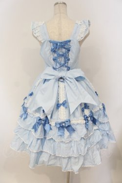 画像5: BABY,THE STARS SHINE BRIGHT / Ribbon ribbon blooms ジャンパースカート  サックス O-26-01-26-012-BA-OP-OW-OS