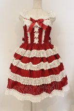 画像1: BABY,THE STARS SHINE BRIGHT / エリザベスジャンパースカート  えんじ O-26-01-26-015-BA-OP-OW-OS (1)