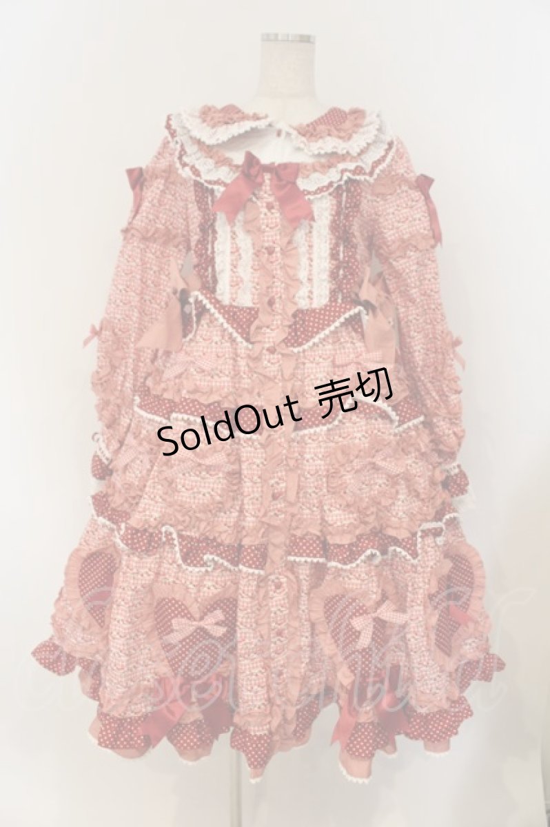 画像1: BABY,THE STARS SHINE BRIGHT / Tartelette aux Fraisesロングワンピース  えんじ O-26-01-26-016-BA-OP-OW-OS (1)