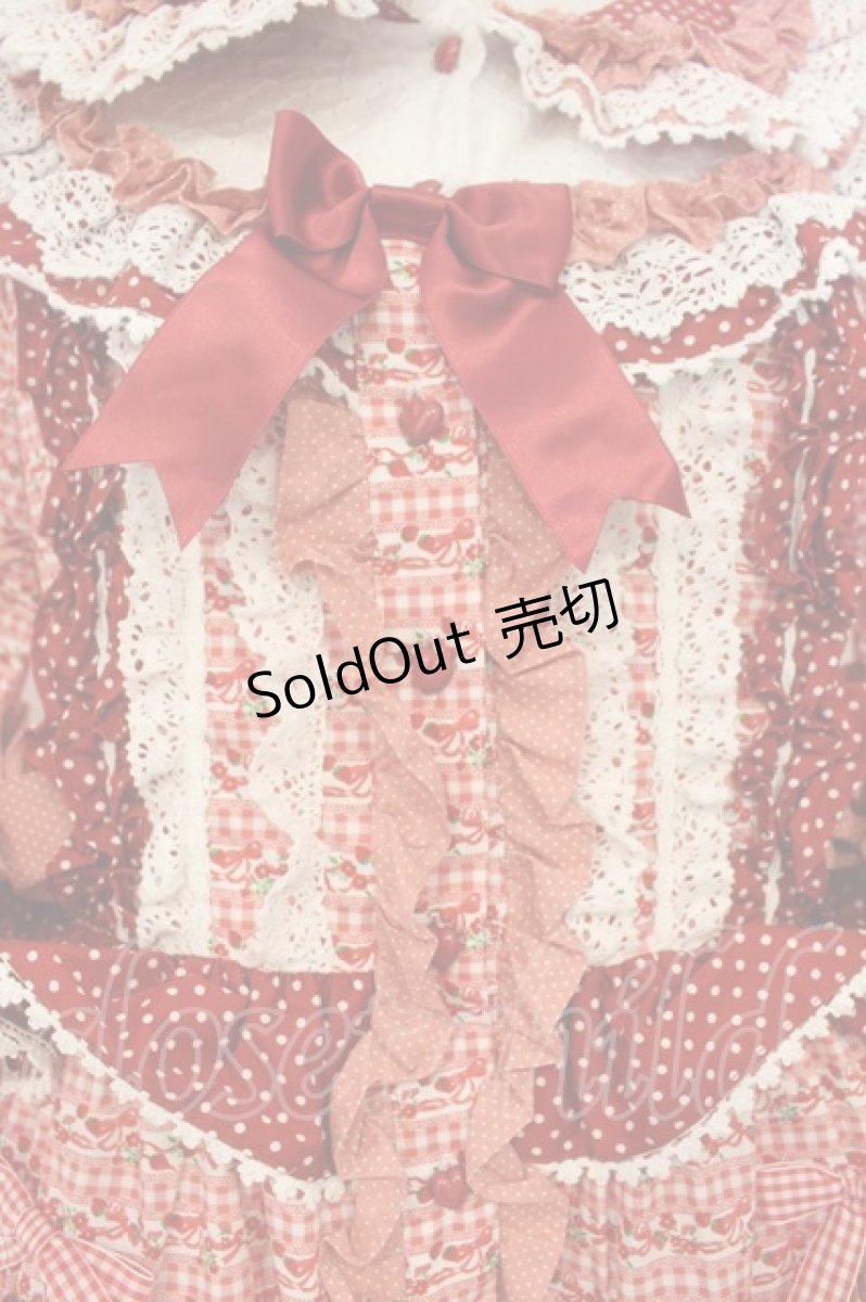 画像2: BABY,THE STARS SHINE BRIGHT / Tartelette aux Fraisesロングワンピース  えんじ O-26-01-26-016-BA-OP-OW-OS (2)