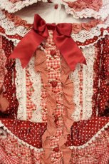 画像2: BABY,THE STARS SHINE BRIGHT / Tartelette aux Fraisesロングワンピース  えんじ O-26-01-26-016-BA-OP-OW-OS (2)