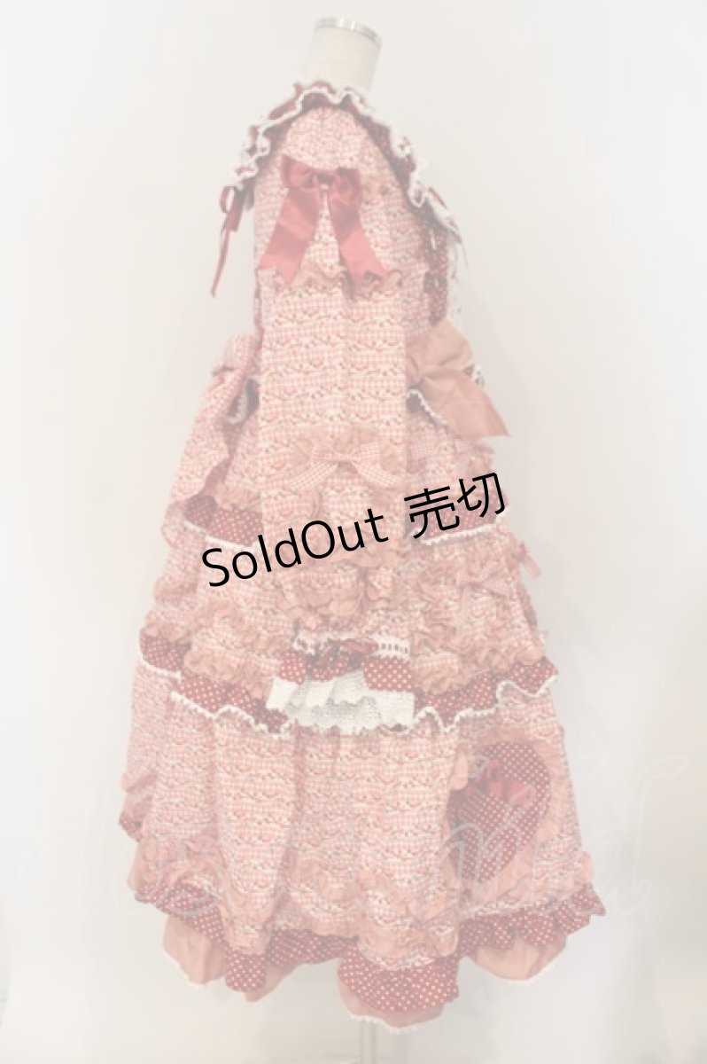 画像4: BABY,THE STARS SHINE BRIGHT / Tartelette aux Fraisesロングワンピース  えんじ O-26-01-26-016-BA-OP-OW-OS (4)