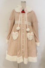 画像1: BABY,THE STARS SHINE BRIGHT / ゆらゆらいちごのうさみみコートワンピース  ピンク O-26-01-26-017-BA-CO-OW-OS (1)